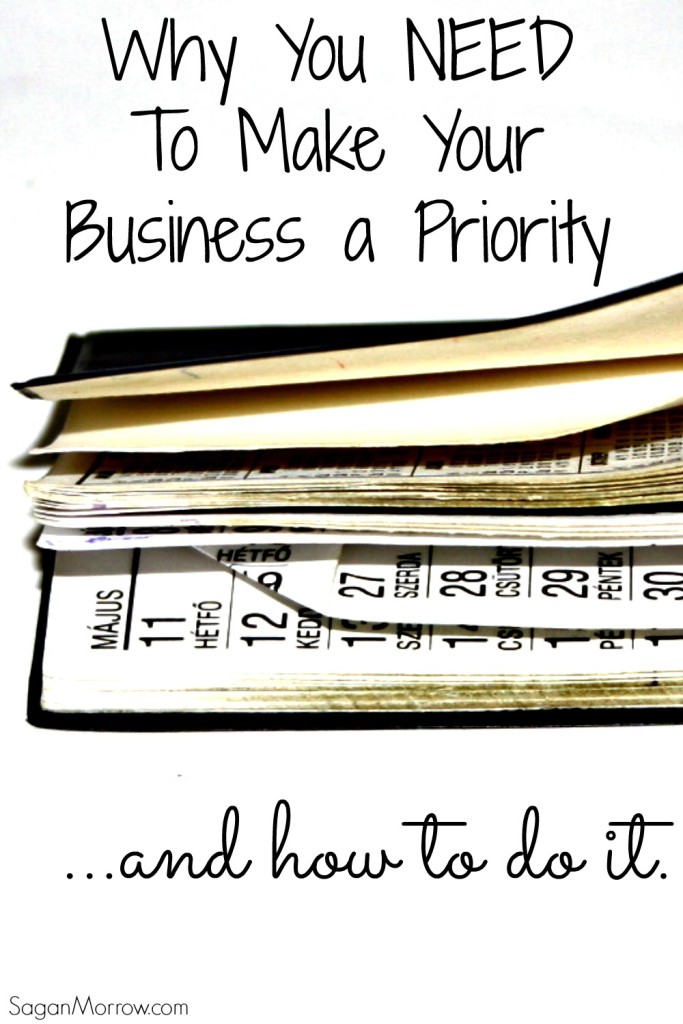 Why you NEED to make your business a priority... plus 4 strategies to actually DO it! This is a must-read for small business owners, bloggers, & freelancers. Sometimes you have to put yourself and your business first!