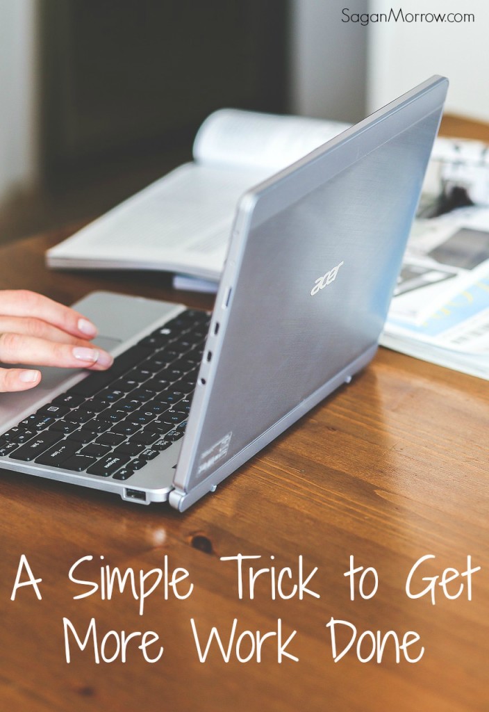 Try this simple trick to get more work done! A productivity tip that is especially useful for freelancers. ~ business tips when you're feeling overwhelmed ~