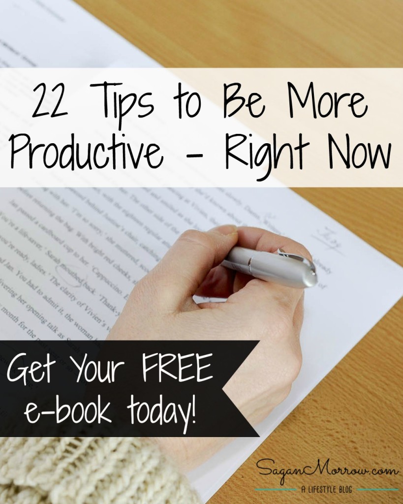 Get a FREE copy of "22 Tips to Be More Productive - Right Now." This practical e-book contains productivity tips, time management tips, organization ideas & more to maximize your time & be your most efficient self! Become more productive in the workplace with this helpful how-to book.