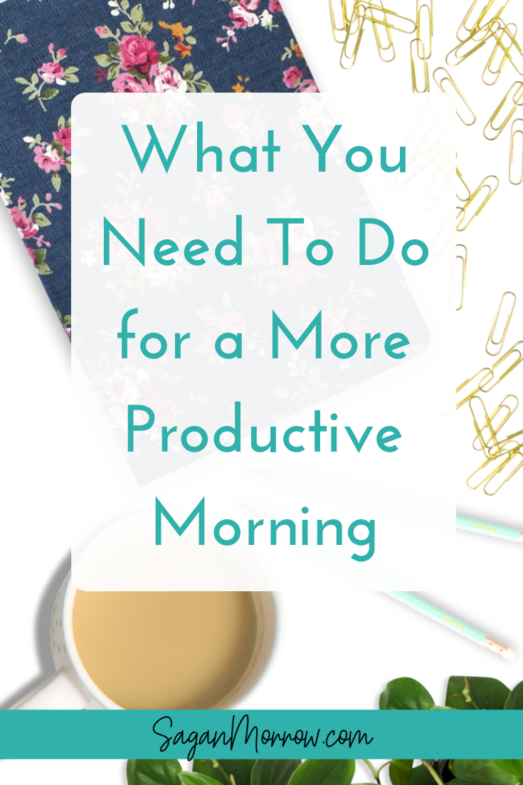 Wish you were a little more productive during the day? It all starts with a more productive morning! Find out the top 3 things you NEED to do for a more productive morning in this article - read it now to start being more productive instantly! ~ productivity tips ~ how to be productive ~