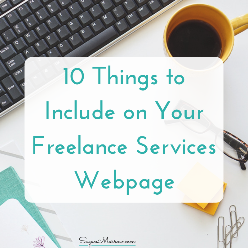 things to include on freelance website
