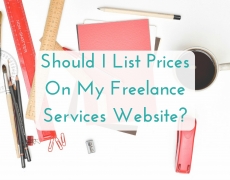 Should I List Prices On My Freelance Website?