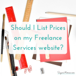 Should I List Prices On My Freelance Website?