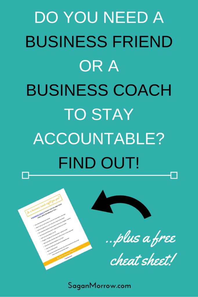 Learn all about the differences between business friend vs business coach, and which one YOU need to stay accountable with your freelance business. Click on over to get the freelance business tips now (plus grab your free cheat sheet on business coaching!)