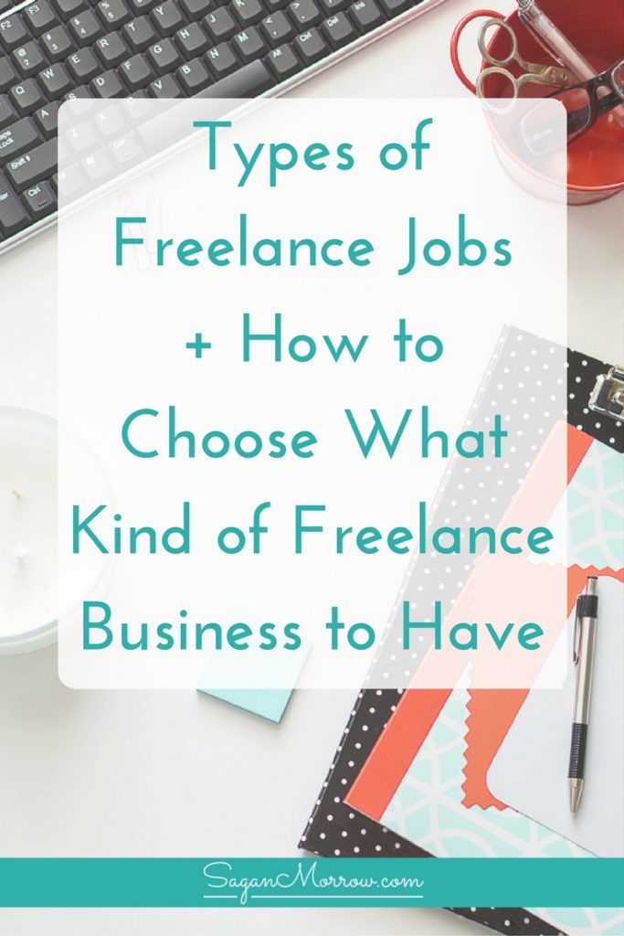 What type of freelance job is right for you? Do you know how to choose between types of freelance jobs? Learn a variety of different types of freelance businesses you could start, PLUS what you need to know when it comes to choosing what kind of freelance business to have! Click on over to get the goods in this freelance tips blog post now.