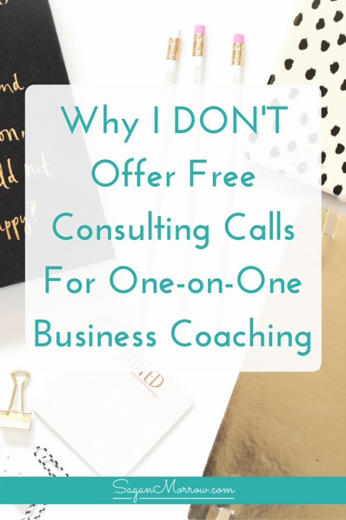 Find out why I DON'T offer free consulting calls for my small business coaching services... and what I do instead! This article breaks it down (plus shares some other pretty great free resources for your solopreneur business!). Click on over to get the goods now...
