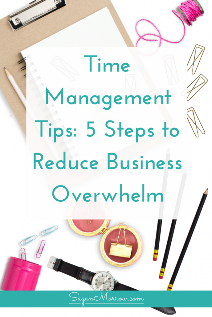 Get time management tips for business owners in this time management tips video training! Includes 5-step system to reduce business overwhelm and get focused in your business, plus additional quick tips to stay organized as a small business owner. Click on over to get the scoop!