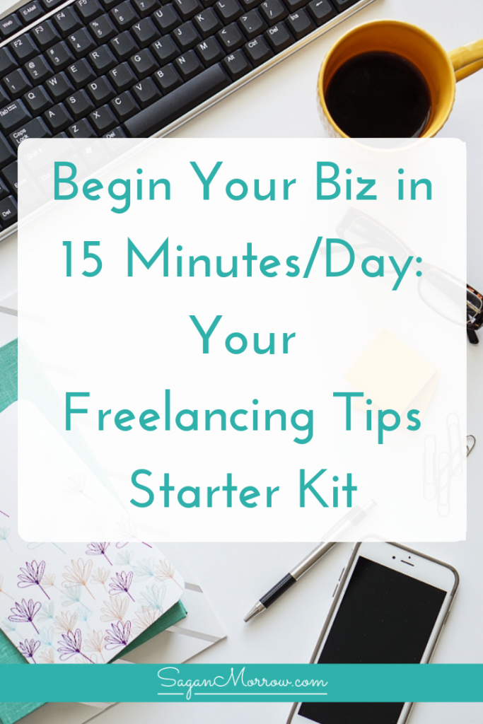 Want to be a freelancer, but overwhelmed with everything you need to do... and not sure you have the TIME for it? Fear not! Begin Your Biz in 15 Minutes/Day contains the freelancing tips you need to take action on your business, every single day, in manageable steps no matter how crunched for time you are. Click on over to get the freelance tips now!