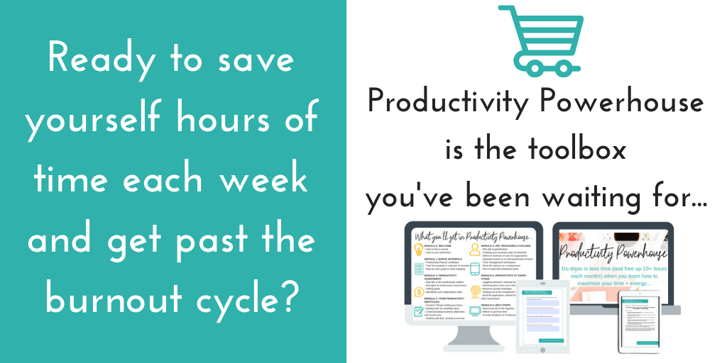 productivity tips e-course