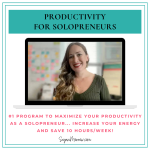 Productivity for solopreneurs e-course