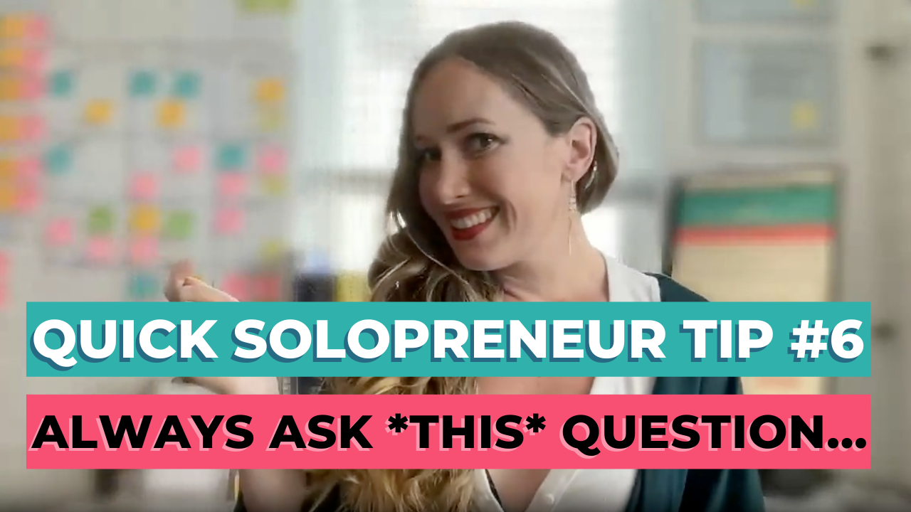 solopreneur tip of the day