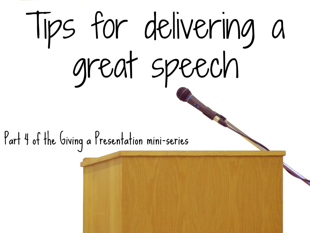 good speech delivery requires