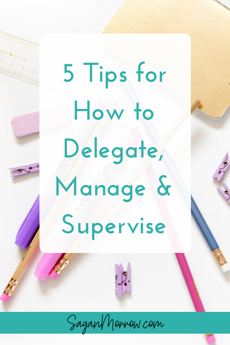 Not sure how to delegate, manage, or supervise people? These 5 project management tips will help you out! Foster healthy relationships with the people you manage and become a better leader today with these management tips...