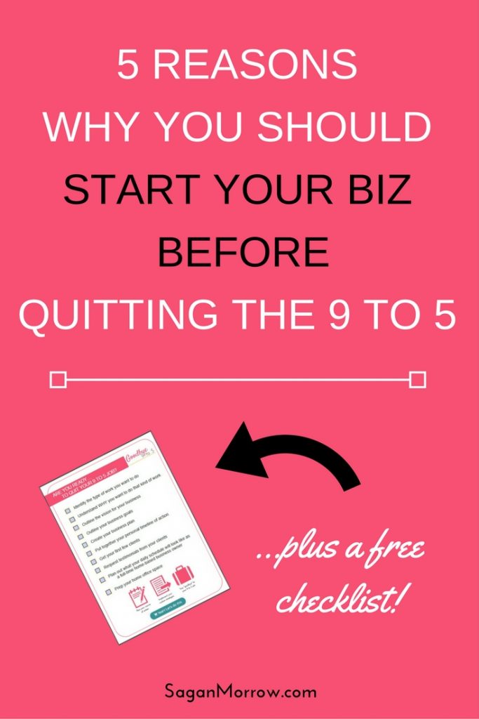 Grab your checklist to discover what you need to do to escape the 9 to 5 grind... PLUS learn the 5 extremely important reasons for why you NEED to get your business started before you quit your day job. Click on over to get the goods!
