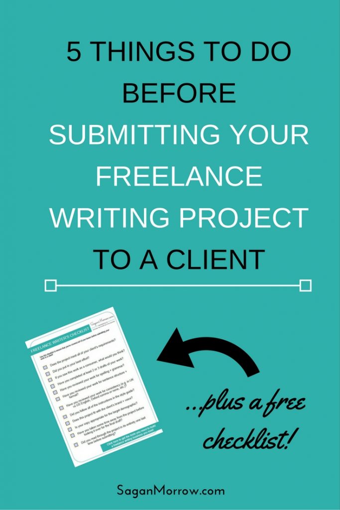 Do you get butterflies when you're about to submit a freelance writing project to a client? ME TOO. That's why I created this handy freelance writing project checklist, so that you can check off all the boxes and then submit your work with confidence that you've done an awesome job. Click on over to grab the checklist and read the article now!