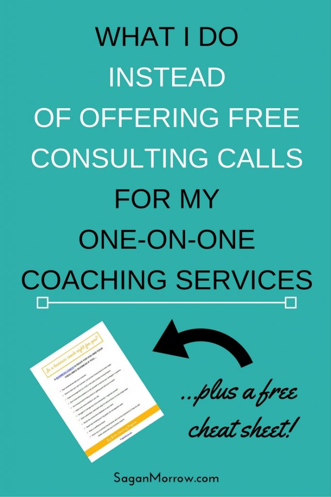 I don't offer free consulting calls for my business coaching services. GASP! I know, that's kind of unheard of in the business coaching community. But here's what I do INSTEAD of offering free clarity calls....
