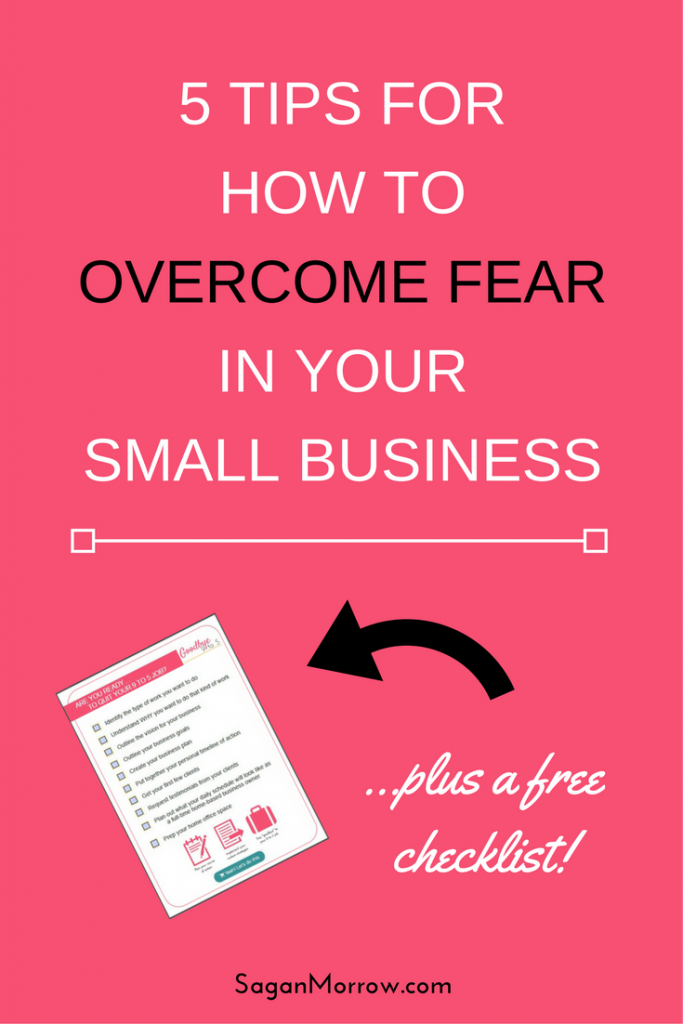 Tired of letting fear hold you back from making your dreams a reality? Learn exactly how to overcome fear in your small business with this 5-step process! Click on over to get the goods now...