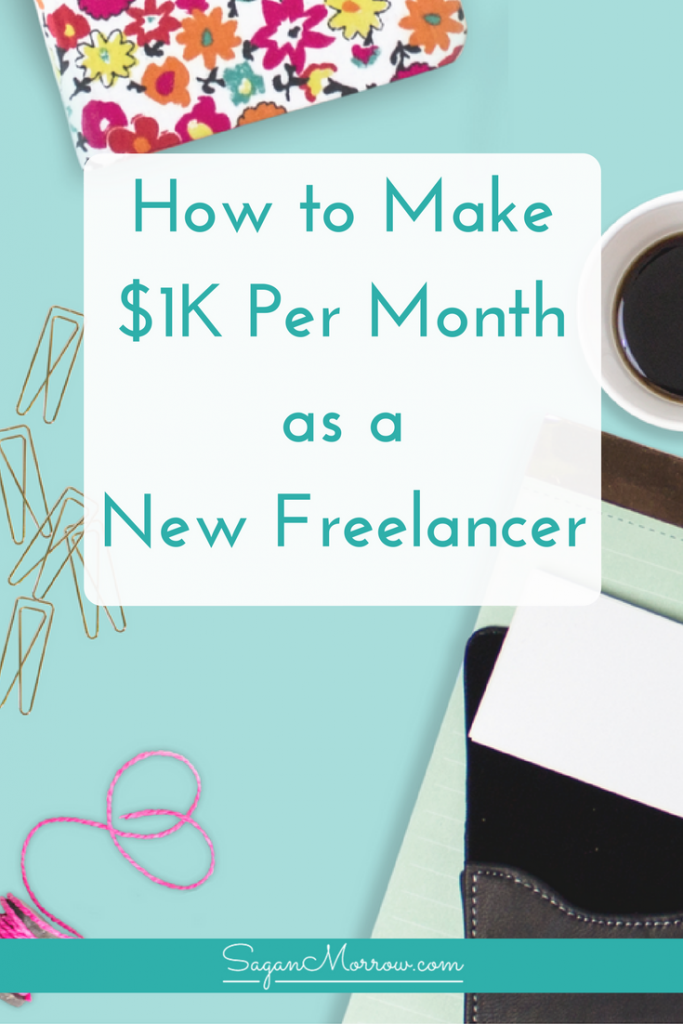 Get the inside scoop on how to make $1K each month as a new freelancer! This article outlines what one new freelancer did to start getting clients... and how you can do the same to make $1K plus more, every single month with your freelance business
