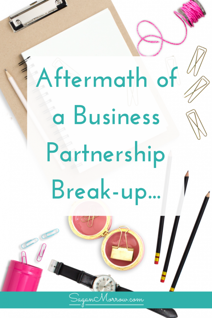 What happens when your business partner breaks up with you? This blog post shares the nitty-gritty behind the scenes of the aftermath of a business partnership break-up and what it's like to deal with as a business owner...