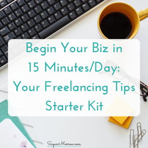 Begin Your Biz In 15 Minutes/Day: Your Freelancing Tips Starter Kit