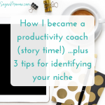 How I became a productivity coach