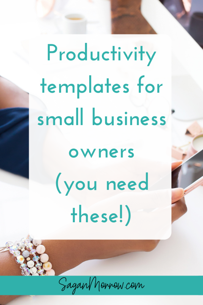 Productivity templates for small business owners