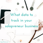 What data to track in your solopreneur business