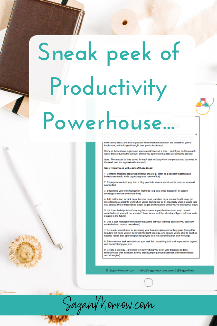 sneak peek of productivity powerhouse