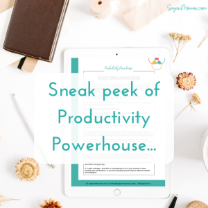 sneak peek of productivity powerhouse