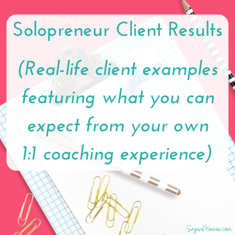 solopreneur coaching results
