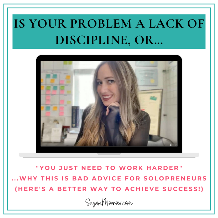 you need to work harder - why this is bad advice for solopreneurs and what you can do instead