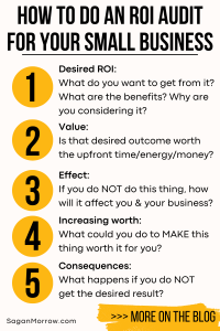 How to do an ROI audit for your small business (infographic)