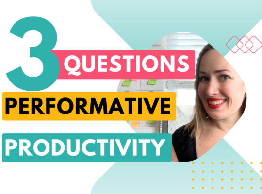 3 questions about performative productivity | what is performative productivity blog post