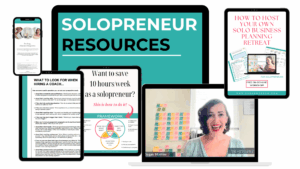 Solopreneur resources to improve productivity, take your cozy business to the next level, improve time management and intrapersonal skills, and do business planning for your perfect lifestyle business model